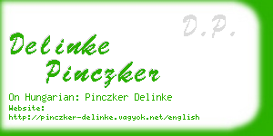 delinke pinczker business card